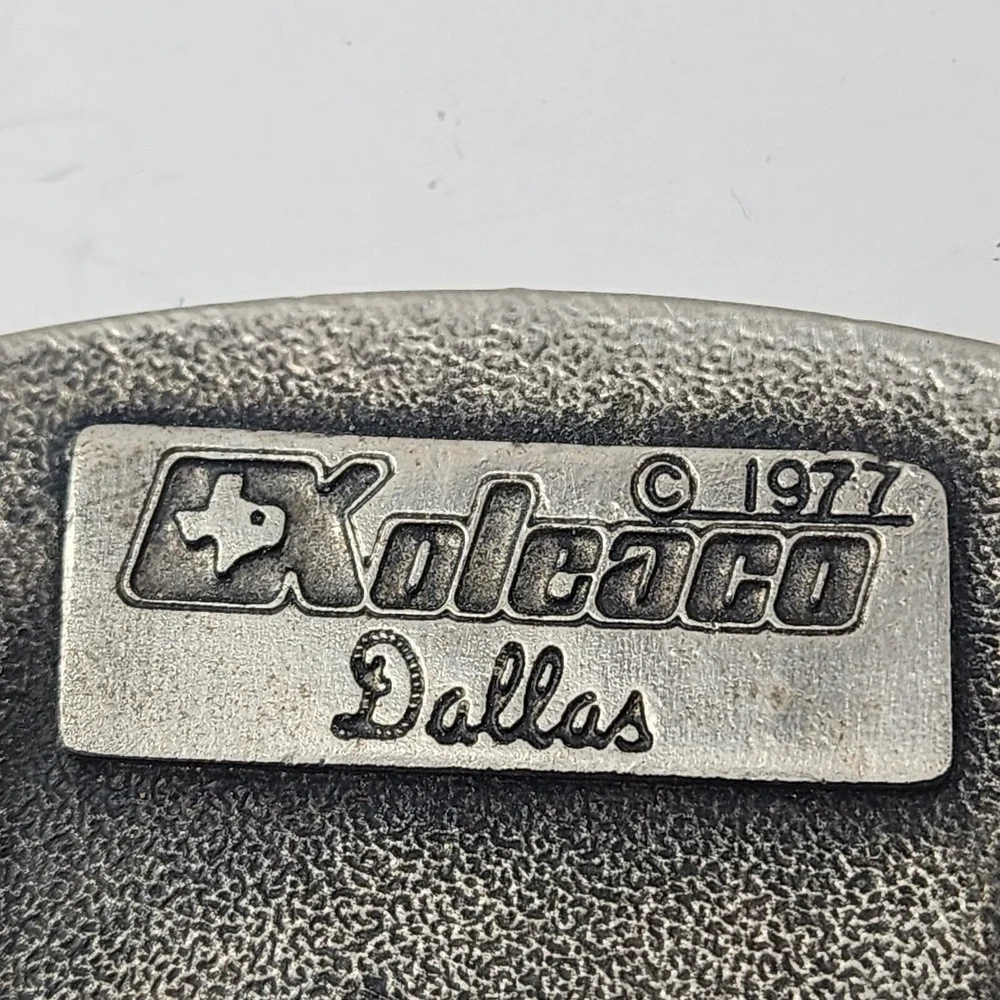 Budweiser King Of Beers Promo Belt Buckle - Vintage 1977 Koleaco Dallas